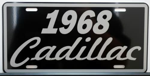 1968 68 CADDY METAL LICENSE PLATE FITS CADILLAC ELDORADO COUPE DEVILLE FLEETWOOD