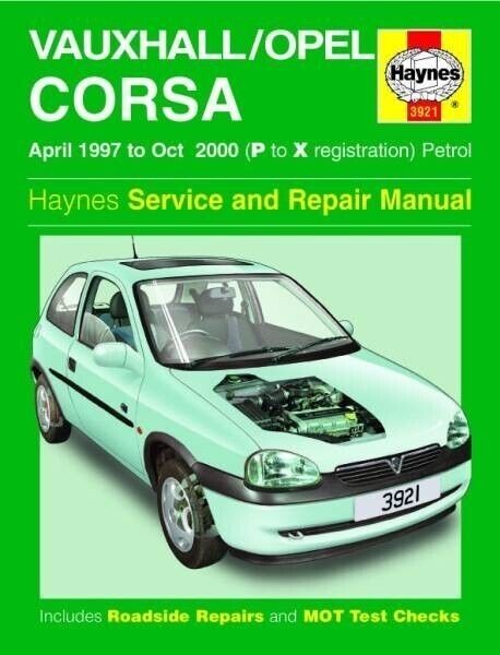Maintenance Manual Repair Service Opel Corsa 1997-2000 Vauxhall Present