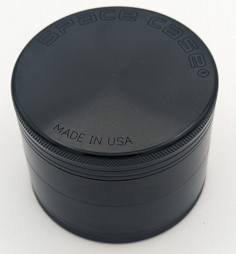Black Space Case 63mm 4 Piece Magnetic Herb Grinder -*- High Quality -*- USA