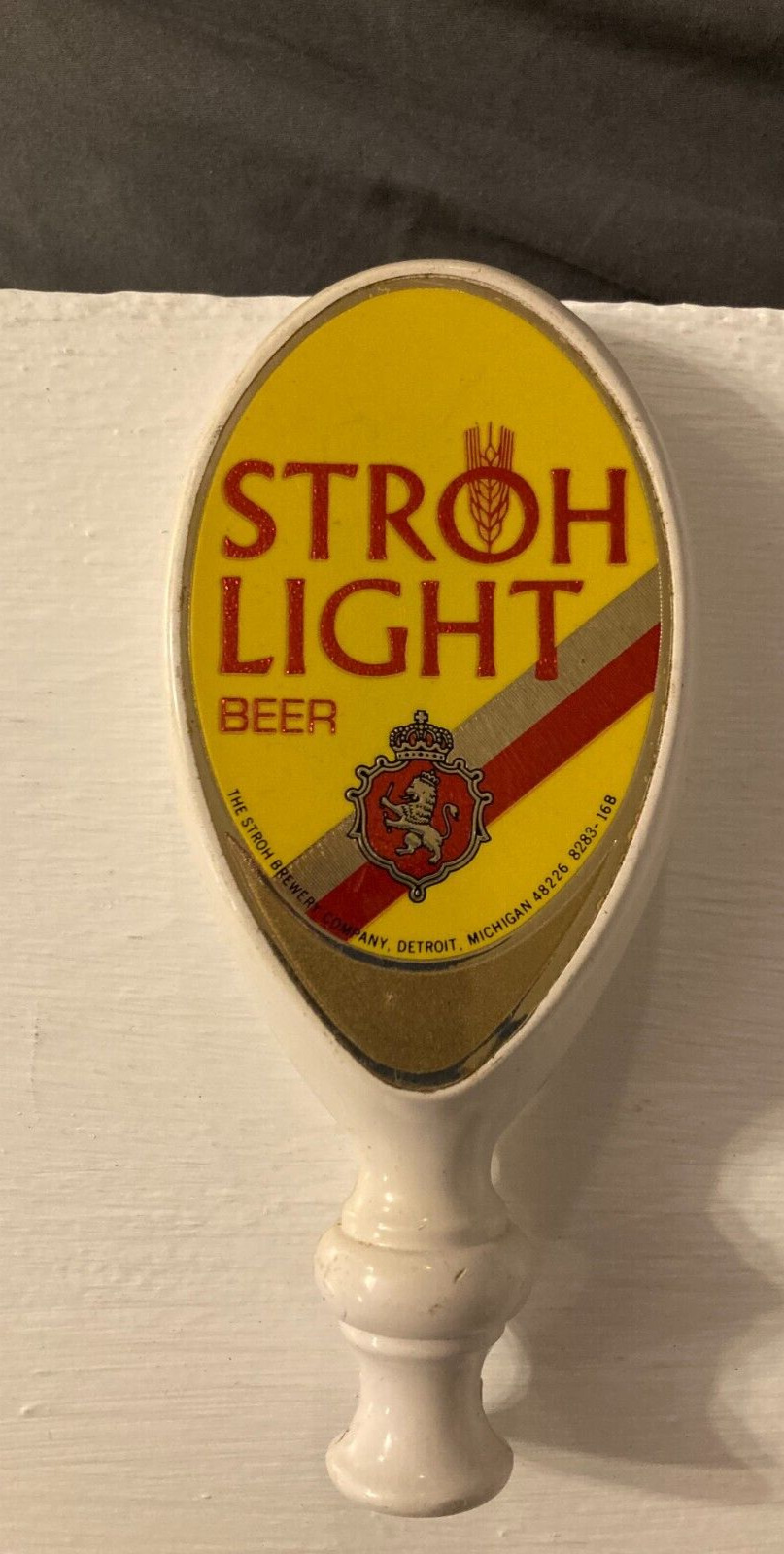 Vintage Stroh Light Beer Tap Handle