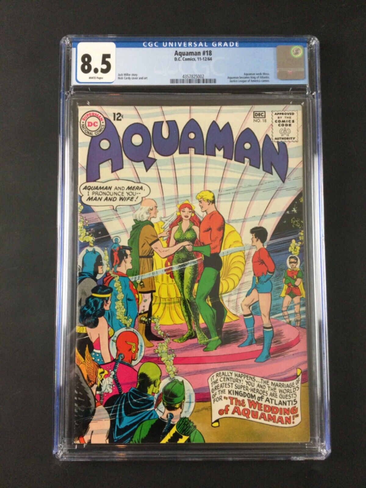 Aquaman #18 (1964): BRAND NEW CGC 8.5 The Wedding of Aquaman and Mera