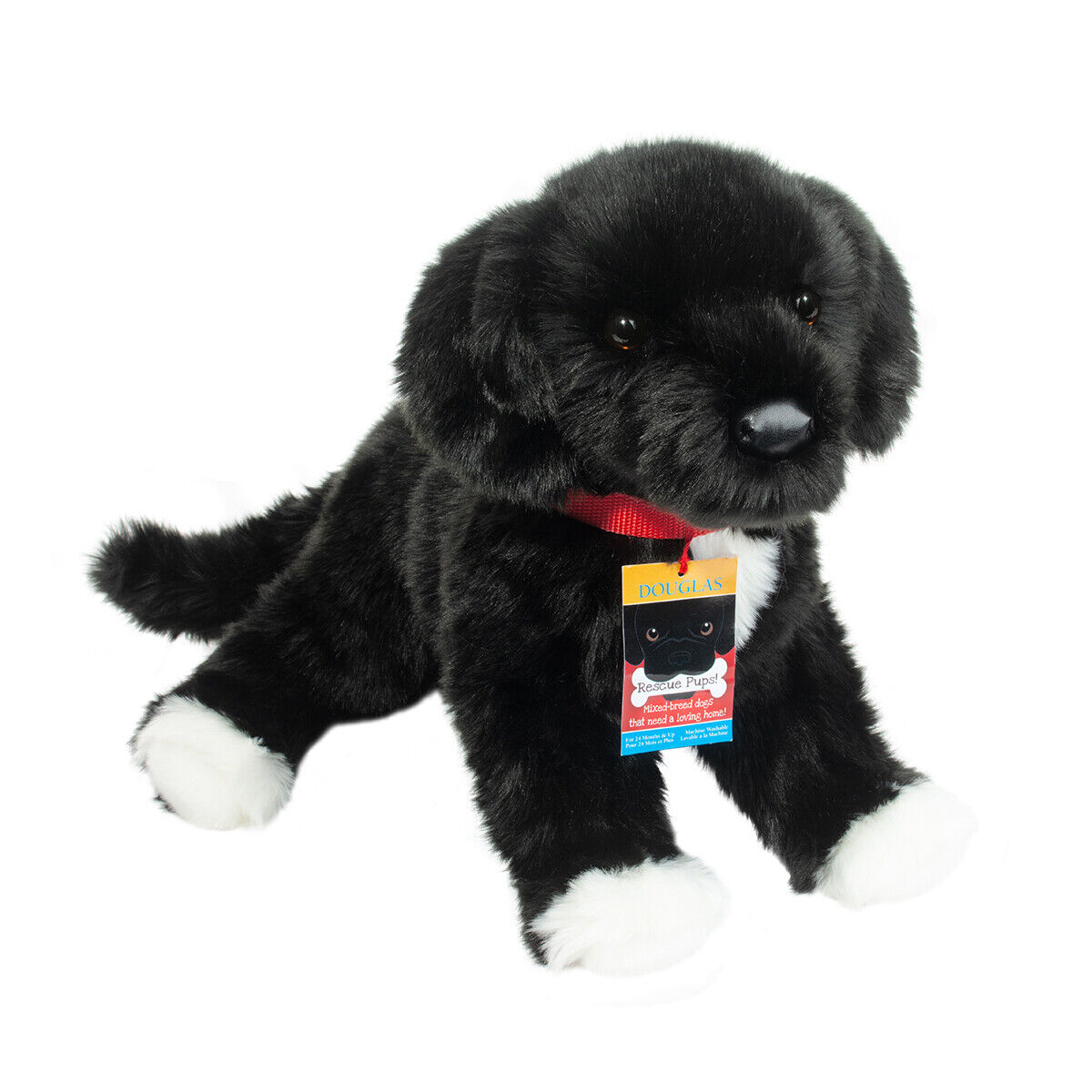 OLIVE the Plush BLACK LAB MIX Dog Stuffed Animal - Douglas Cuddle Toys - #2424
