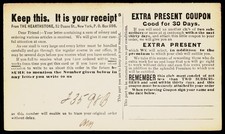 1906 The Hearthstone New York City NY Victorian Advertising Receipt Postal Card picture