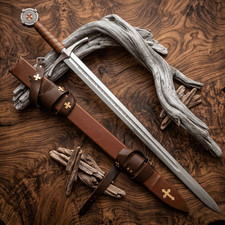 Handmade Faithkeeper Knights Templar Sword Medieval Crusader Replica Collectible picture
