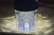 Imperial Vintage Hobstar Iridescent (Carnival) Smoked  Glass Toothpick Holder picture