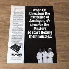 GRAM70 MAGAZINE ADVERT 11X8 THORENS NEW TD321 TURNTABLE picture