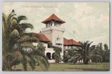 Redlands California Fisher's Residence 1907 San Bernardino County CA Postcard picture