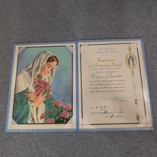 Association of the Miraculous Medal Perpetual Membership Certificate 1991 Blue picture