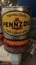 Vintage Pennzoil GT Performance Motor Oil Paper Can SAE 20W-50 Full 1 Can picture