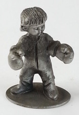Vintage HUDSON PEWTER Boxing Baby Kid Wilson  656 Figure picture
