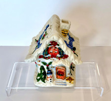 Vintage Designspirations Ceramic Holiday Cottage Tea Light Holder picture