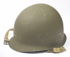 Original WWII US Military McCord Front-Seam Swivel Bale M1 Helmet 1087B picture
