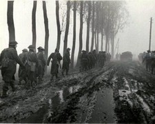 British Soldiers on Muddy Road in the Netherlands WWII WW2 8x10 Photo 972a picture