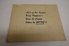 All of Our Visitors Bring Happiness Some by Coming  Paper Sign  8 X 10 in size picture