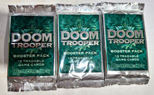 Lot of 3 Vintage 1995 Target Games Doom Trooper 15 Card Booster Packs Sealed picture