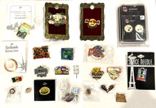 BADLANDS DERBY HARD ROCK REDWOODS NASCAR BRICKYARD CORVETTE SPACE NEEDLE PIN LOT picture