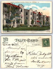 Covington Kentucky MARTANA APARTMENT BUILDING ON WALLACE AVE 1920 Postcard W539 picture