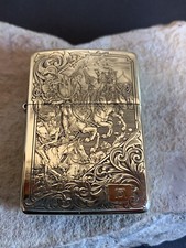 ZIPPO  LIGHTER RARE 5-SIDE ZIPPO WITH VELVET BOX picture