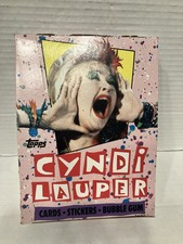 Cyndi Lauper 1985 Topps Cards/stickers Wax Packs EMPTY Box ONLY picture