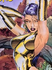 PSYLOCKE POSTER JIM LEE 1992 Swimsuit X-MEN NM art time off 1 original wolverine picture