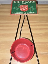 Byers Choice Carolers Salvation Army Tripod Kettle & Sign Missing Single Pole picture
