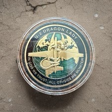 Central Intelligence Agency (CIA) U-2 Dragon Lady Challenge Coin w/ Case picture