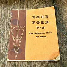 Original 1936 Ford V-8 Car Reference Book Owner’s Manual Vintage Flathead V8 Lit picture