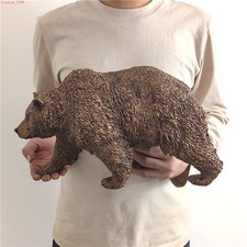 1:6 Scale Simulation North American Brown Bear Resin Statue Model Ornament Gift picture
