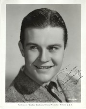 AMERICAN ACTOR & MODEL TOM BROWN, SIGNED VINTAGE STUDIO PHOTO picture