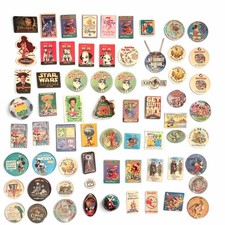 Vintage Disney Pinback Button Lot Parks Birthday Movie Promo Cast Member picture