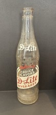 Vintage 1940s Very Rare D-Lite Beverages 10oz Soda Bottle ..Atlanta Ga picture