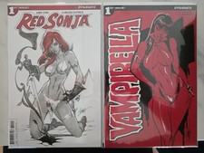 J Scott Campbell - Dynamite Red Sonja #1 and Vampirella #1 2016 picture