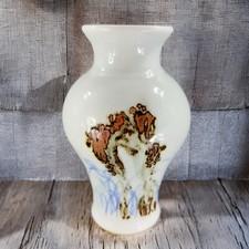 Vintage Hand Made Studio Art Pottery Vase Vessel Artist Signed Abstract VTG picture