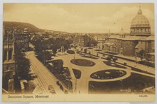 CANADA Montreal View of Dominion Square Antique c1911 Postcard picture