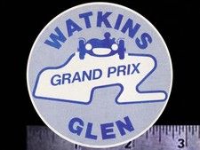 WATKINS GLEN Grand Prix New York - Original Vintage 1970's Racing Decal/Sticker picture