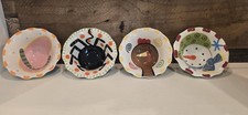 Coton Colors Happy Everything Retired RARE Set 4 Seasons Bowls Turkey Spider Etc picture