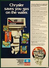 Chrysler Marine Outboard Boat Motors Vintage Print Ad 1980 picture