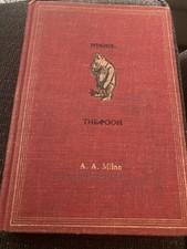 Vintage A.A. Milne Winnie-the-Pooh HB Book Red Cover 1961 picture