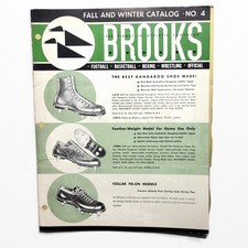 Vintage 1961 Brooks Shoe Footwear Catalog No. 4 Football Basketball - Hanover PA picture