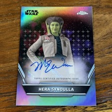 Mary Elizabeth Winstead Hera Syndulla 2024 Topps Star Wars Hyperspace AUTO #A-MW picture