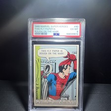 Topps 1966 Marvel Super Heroes #40 Spider-Man PSA 6 This Fly Paper Is Rough picture