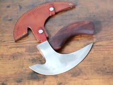 11” Viking Pizza Axe Heavy Duty 440 Stainless Steel Short Handle Thick Gauge picture