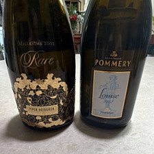 2002 Rare Piper Heidsieck & Pommery Cuvee Louise 2 EMPTY Champagne Bottles picture