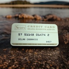 Vtg 60s Sears Roebuck and Co. Credit Card Unsigned Charge Card picture
