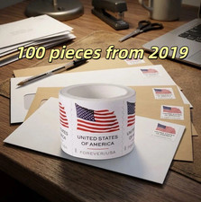 1 Roll Of 100 2019 U.S. Flag First Class US Postage Stamps 100PCS New--* picture
