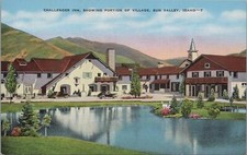 Postcard Challenger Inn Showing Portion of Village Sun Valley Idaho picture