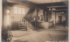 Chatham Bars Inn Lobby Interior RPPC Real Photo Chatham MA Cape Cod 1920s picture