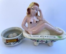 VINTAGE RARE RISQUE ASHTRAY 