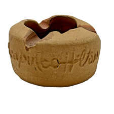 Vintage Acapulco Hilton Tiki Lounge Ashtray MCM Hotelware Mexico RARE picture