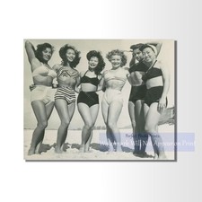 1940s Hawaiian Beach Photo Print – Women Posing at Beach  Giclee Fine Art Print picture